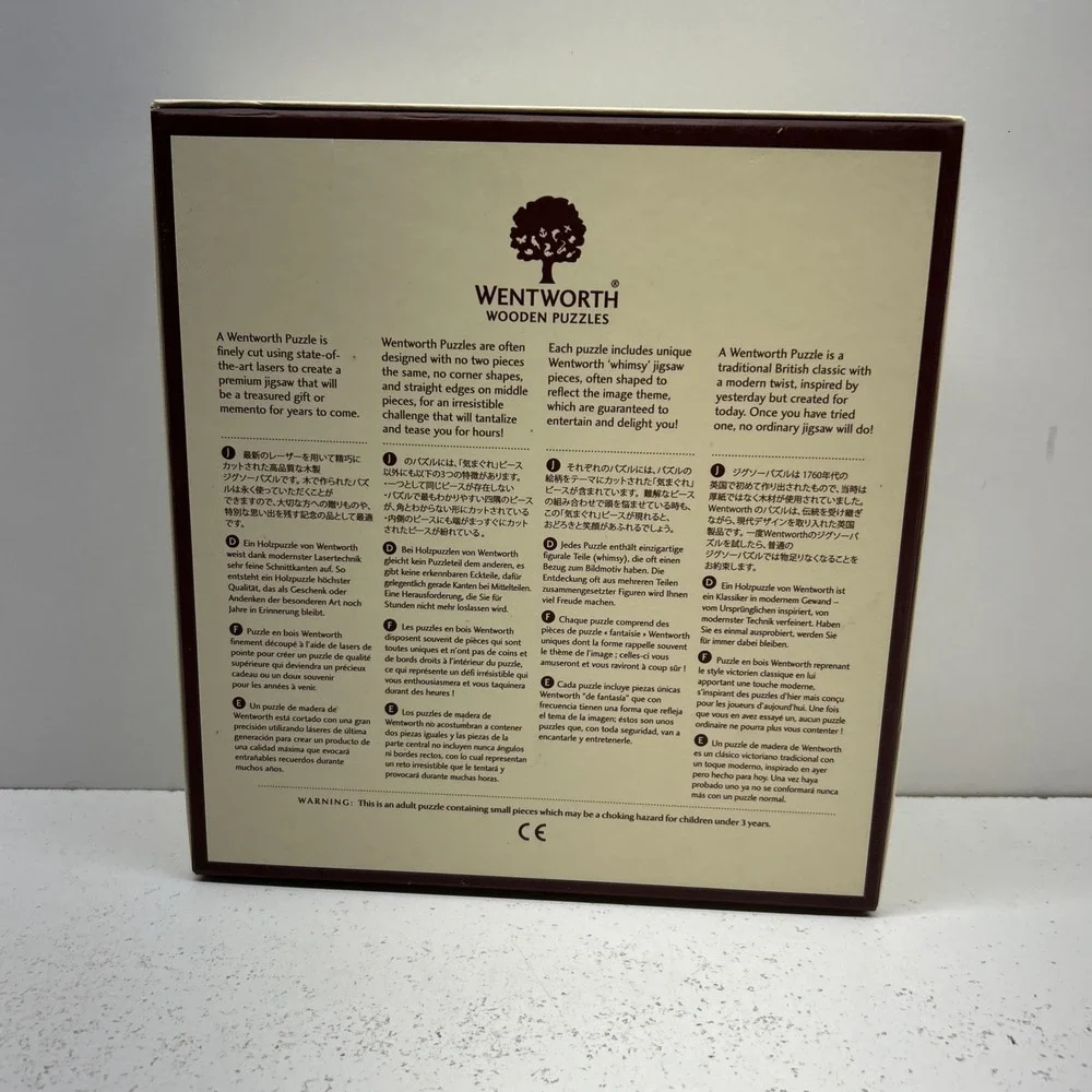 Wentworth Wooden Puzzle Nativity Scene 250 Pc Laser Cut Whimsy Complete Box